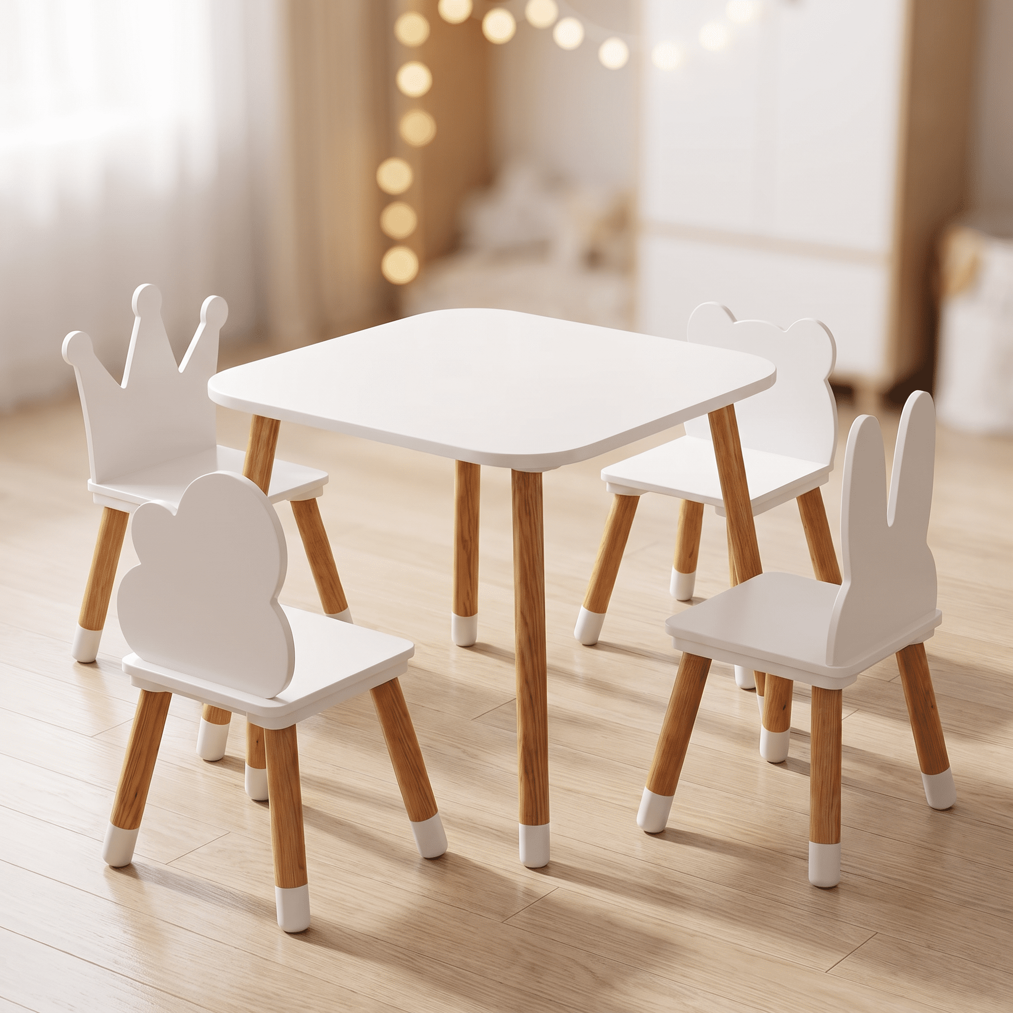 Lipper International Child's Slanted Top Desk & Chair- Pecan