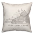 thumbnail image 2 of Creative Products Home Sweet Home 18 x 18 Spun Poly Pillow, 2 of 3