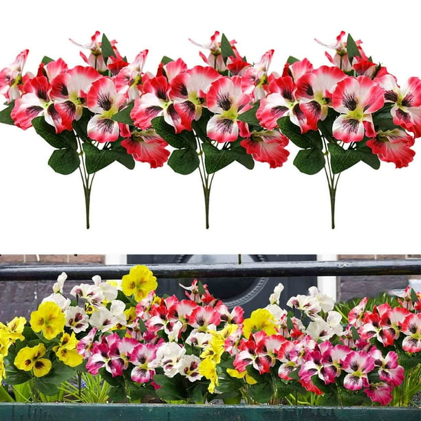 Flores Artificiales de Pensamiento para Exteriores, Fotografía de Bodas, Paisajes, Flores Artificiales, Flores con Mariposas