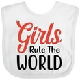 thumbnail image 3 of Inktastic Girls Rule the World Boys or Girls Baby Bib, 3 of 4