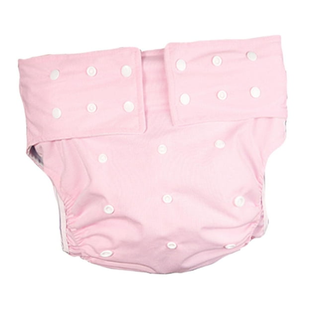 Pantalones de incontinencia Yuyangstore pañal para adultos impermeable rosa