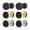 B, variant on 6pcs Norse Viking Runes Stud Earrings Men Women Stainless Steel Punk Screw Back-B
