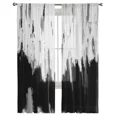 thumbnail image 3 of Black Oil Painting Abstract Geometric Texture Sheer Curtains For Living Room Window Voile Tulle Curtain Bedroom ration, 3 of 7