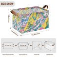 thumbnail image 7 of Yayeee Foldable Storage Basket for Shelves with Handles Set of 2 Waterproof Cloth Bins, Green Mountains, 7 of 7