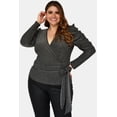 thumbnail image 1 of Blusa manga farol Roman Fashion/Tallas Extras 1764 (Plata) plateado 36 Roman Fashion BL-GR-1764-PLATA, 1 of 6