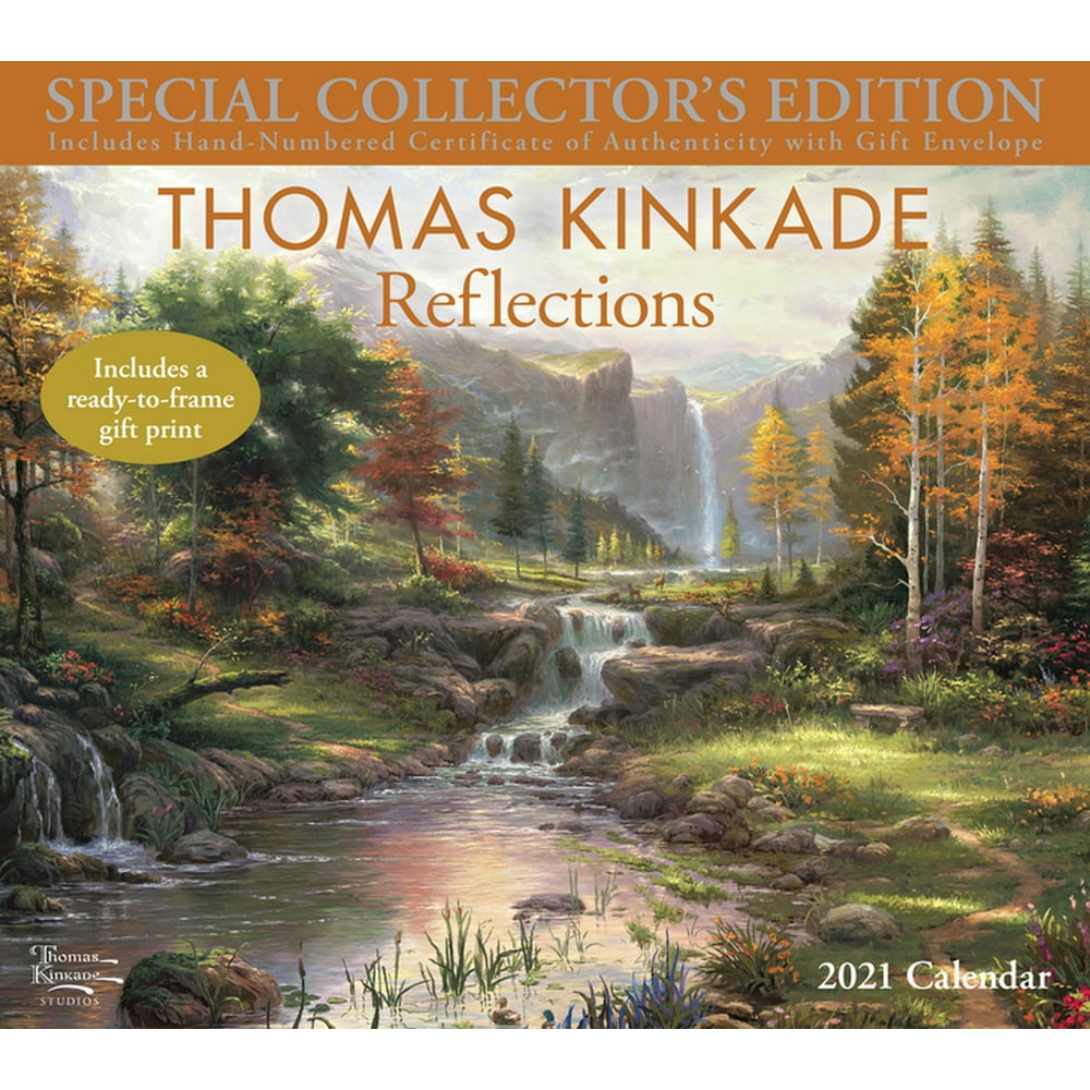 Thomas Kinkade 2021 Deluxe Wall Calendar Reflections (Special