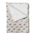 thumbnail image 2 of Vintage Airplane Soft Flannel Fleece Throw Blanket, Colorful Aircrafts on Notebook Background Adventure Exploration Theme, Cozy Plush for Indoor and Outdoor Use, 60" x 80", Multicolor, by Ambesonne, 2 of 5