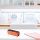 thumbnail image 5 of Dispensador de condimentos de 4 compartimentos con 4 cucharas | Contenedor para especias y condimentos | Organizador de cocina de plástico ABS para pimienta y azúcar | Verde, naranja y blanco, 5 of 5