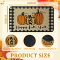 thumbnail image 3 of Fall Door Mat Outdoor for Front Door, Fall Decorations for Home Welcome Doormat Non-Slip Washable Thanksgiving Pumpkin Hello Fall Doormat Entrance Rug for Indoor Outdoor (Happy Fall, 17"x30"), 3 of 6
