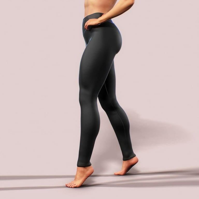 MRULIC yoga pants Women V Waist Butt Lifting Leggings With Pockets