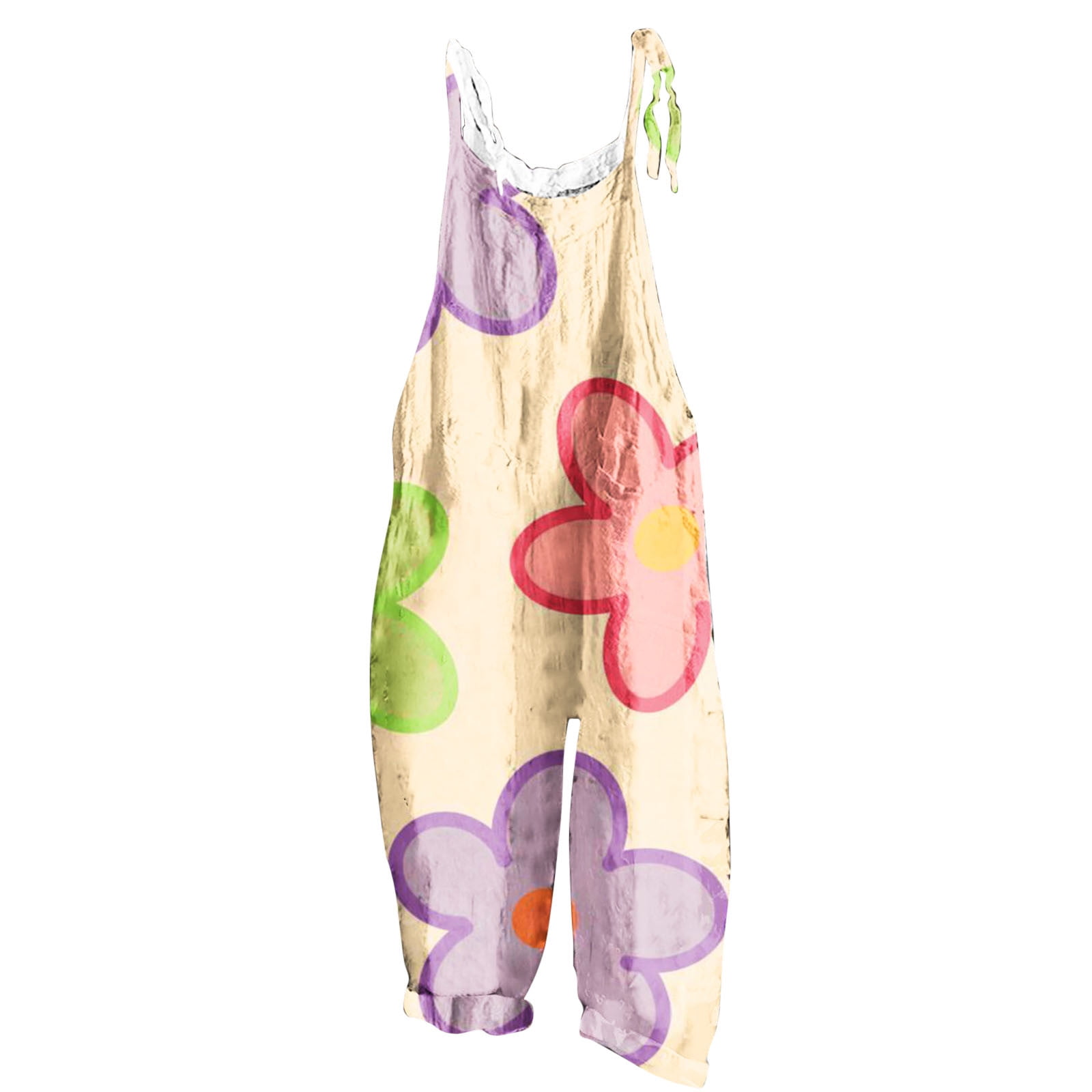 Birdeem Women Ladies Printed Summer Sleeveless Backless Loose Long Playsuits Rompers Jumpsuit