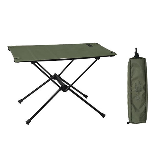 JShteea Mesa Plegable para Acampar Escritorio Liviano para Fiesta en El Jardín Picnic Barbacoa (verde)