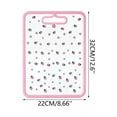 thumbnail image 3 of WIZUTIZ Handheld Grip Tempered Printed Glass Chopping Board Scratch Proof Dishwasher Safe Kitchen Food Prep Mat Stain Resistant Countertop Cooking Cutting Surface, 3 of 7