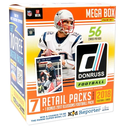 2018 Panini NFL Donruss Trading Cards Mega Box  (Best Trading Cards To Collect)