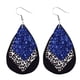 thumbnail image 2 of Xihbxyly En venta Pendientes de piel de leopardo para mujer Pendientes colgantes con forma de lágrima Pendientes con forma de hoja, 2 of 4