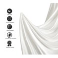 thumbnail image 3 of Juego de sábanas satinadas Lanest Housing Silk Satin King Ivory, 3 of 8