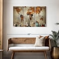 thumbnail image 3 of Elephant Stock Rusty World Map Wall Art - Horizontal Multi Panel Canvas - Living Room Wall Decor - Map Multi Panel - Orange And Beige Decor - 45" x 28", 3 of 8