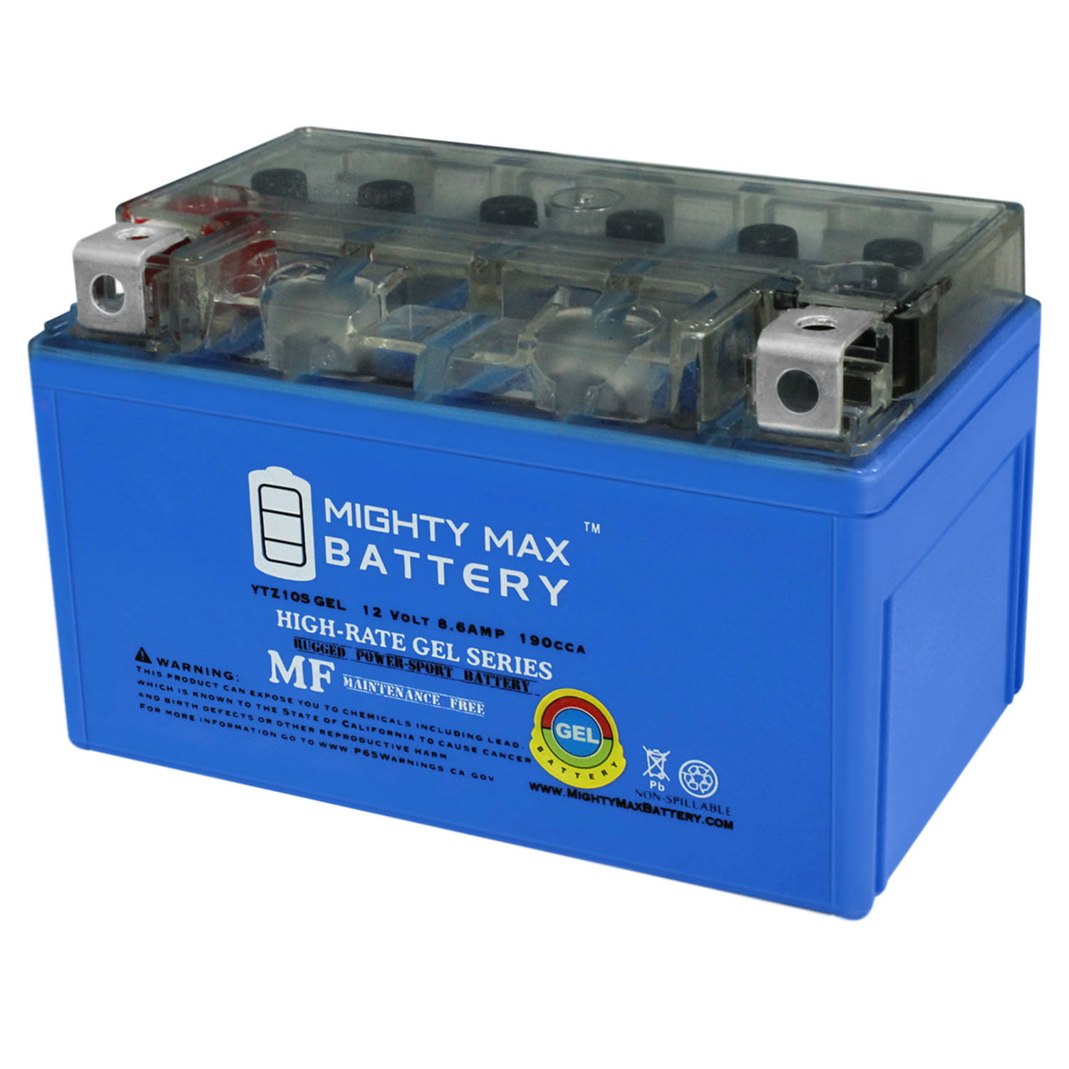 2113-0089 Part Unlimited AGM Factory Activated Maintenance-Free Battery YTZ10S