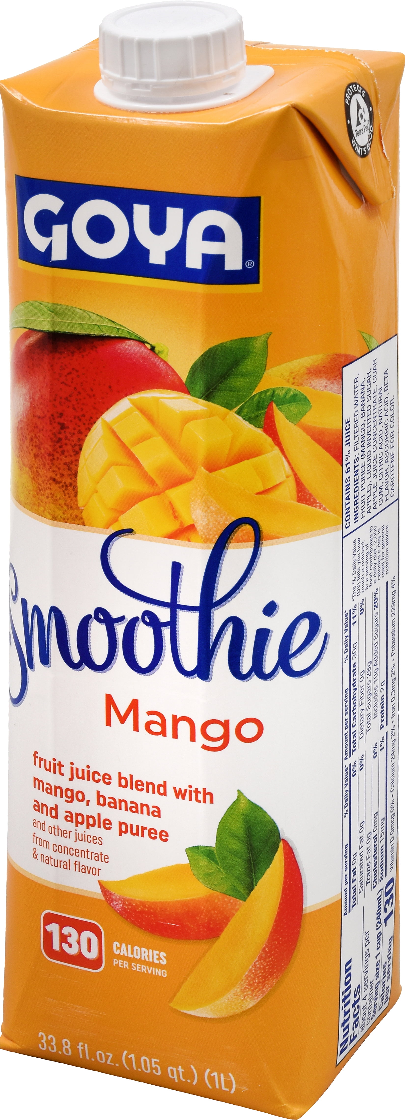 Goya Smoothie Mango, Beverage, 33.8 fl oz Carton