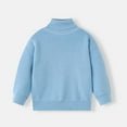 thumbnail image 2 of Gubotare Tween Boys Sweaters Boys Crewneck Cable Knit Sweaters Kids Long Sleeve Pullover Tops Size 5T 6T (Sky Blue,5-6 Years), 2 of 4