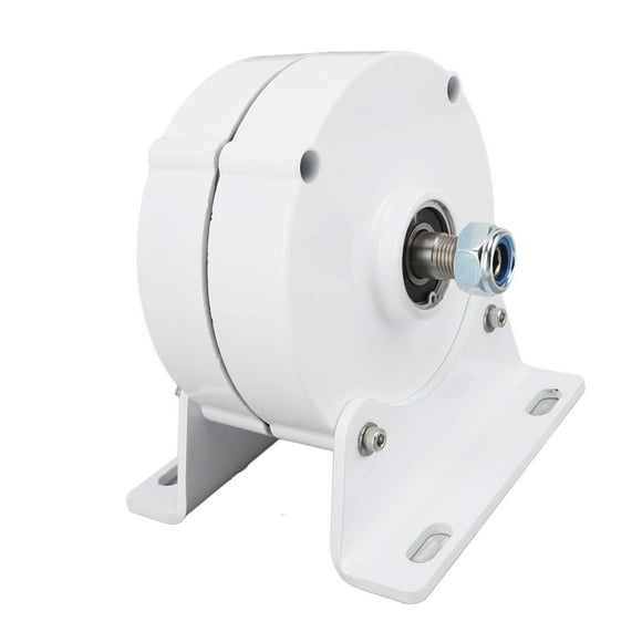 Permanent Magnet Generator Dual Shaft 24V 3 Phase Synchronous Generator Alternator with Base for Different Household Electricity Needs