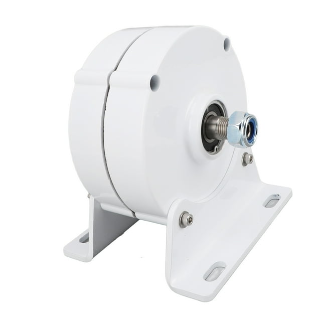 Permanent Magnet Generator Dual Shaft 24V 3 Phase Synchronous Generator Alternator with Base for Different Household Electricity Needs