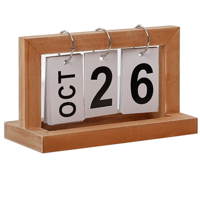 Coofit Table Calendar Creative Simple Desk Calendar Desk Decoration pour le bureau à domicile