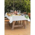 thumbnail image 2 of Outdoor Tablecloth with Umbrella Hole and Zipper, Thanksgiving Rectangle Table Cloth 52x70 Inch Waterproof Tablecloth, Fall Colorful Plaid Pumpkin Sunflower Leaf Picnic Table Cover for Patio Camping, 2 of 7