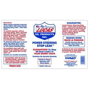 Lucas Oil Power Steering Stop Leak 12 Ounce Automotive Additive
