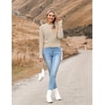 thumbnail image 5 of Zeagoo Women' Fall Crewneck Cropped Sweater Trendy Long Sleeve Ribbed Knit Pullover Jumper Tops, 5 of 6
