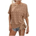 thumbnail image 2 of Otvok 2025 New Womens Short-Sleeved T-Shirt Loose Casual Tops, 2 of 6