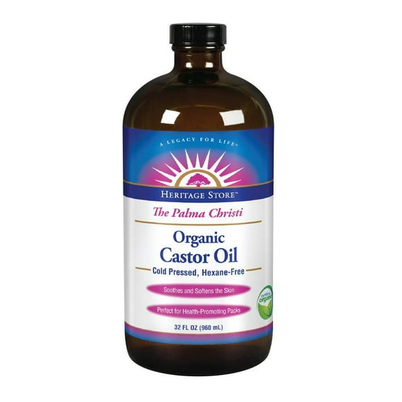 Castor Oil Organic Heritage Store 32 oz Liquid