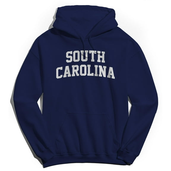 South Carolina Graphic Navy Men's Cotton Pullover Hoodie