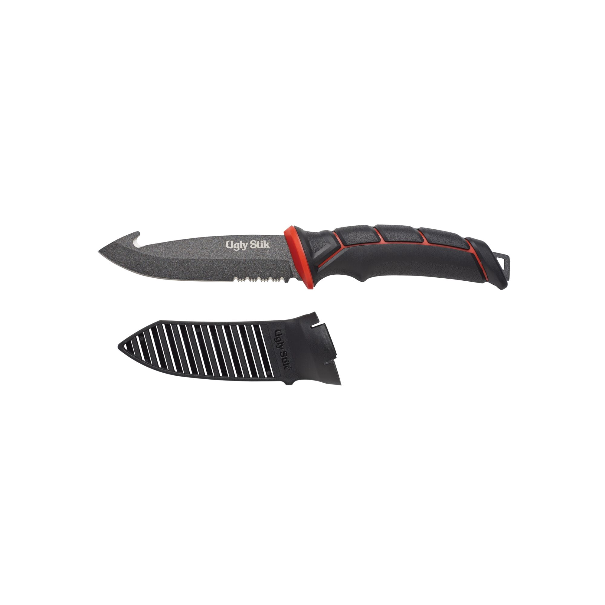 Ugly Stik Tools Gut Hook Bait Fishing Knife, Black