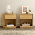 thumbnail image 5 of EYYTHUNG Modern Nightstand Wood End Side Table, Farmhouse Accent Night Stand Bedside Table, Natural Oak, 5 of 7