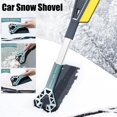 thumbnail image 2 of 1 Pala cepillo de limpieza de nieve para parabrisas y ventanilla de coche con herramienta de deshielo raspador de hielo, 2 of 5