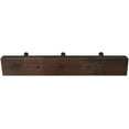 thumbnail image 2 of CONSDAN Coat Rack Wall Mount, USA Grown Hickory Coat Hooks with 3 Hooks, Wooden Coat Hanger Wall Mount for Hanging Coats, Jacket, Clothes, Hat, Dark Walnut, 2 of 7