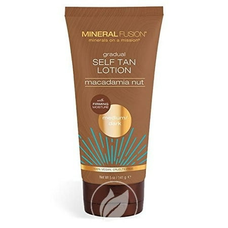 Mineral Fusion Gradual Self Tan Lotion, Medium Dark, Macadamia Nut, 5 Ounce