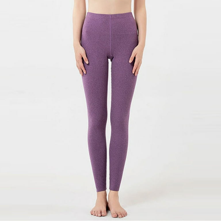 Yoga Pants Women Warm Winter Elastic Thermal Leggings Lined High Pants  Waisted Yoga Pants 