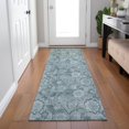 thumbnail image 4 of Dalyn Rugs Machine Washable Indoor/Outdoor Chantille Teal 2'3" x 7'6" Runner Rug, 4 of 7