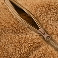thumbnail image 5 of Gibobby Chamarra de invierno para bebé niñoNiños pequeños Niñas Casual Zip Up Deportes Empalme Fleece Chaqueta Abrigo Manga larga Espesar Prendas de abri(Caqui, 2-3 Años), 5 of 5