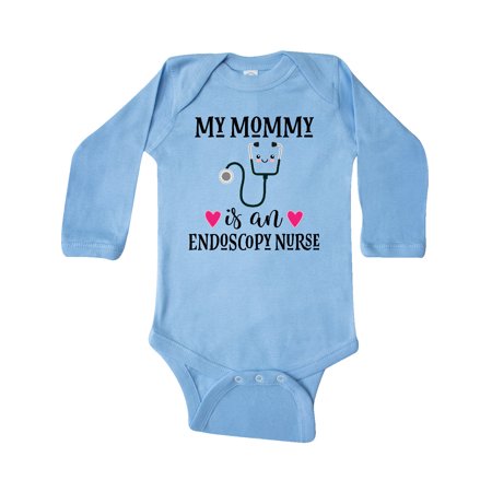 

Inktastic Endoscopy Nurse Mommy Gift Baby Girl Long Sleeve Bodysuit