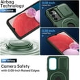 thumbnail image 6 of for Samsung Galaxy A13 Case/ A04S Case with Sliding Camera Lens Cover and Glass Screen Protector -  Kickstand - Shockproof Protective Phone Case for Men Women Girls - Dark Green, 6 of 7