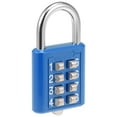 thumbnail image 3 of Uxcell 8-Digit Combination Padlock Push Button Locks for Locker Zinc Alloy Blue 1pcs, 3 of 5