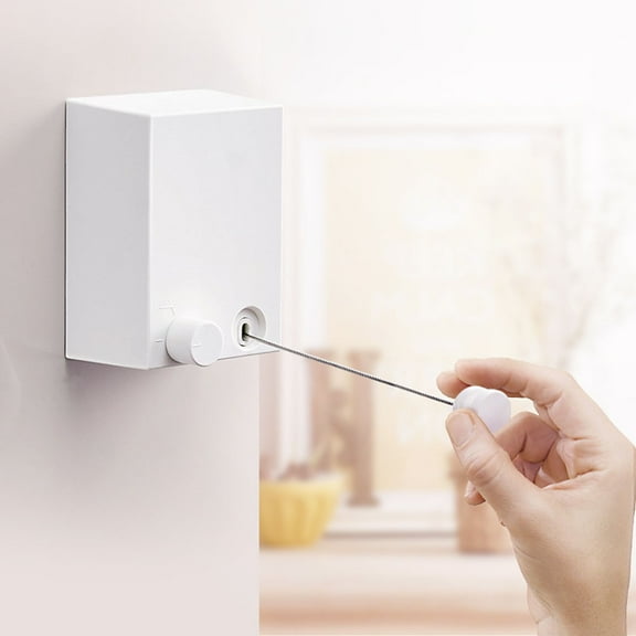 HONITANO Stretchable Portable Clothesline for Laundry Drying 1Pack 8.5*6*12cm White