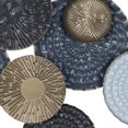 thumbnail image 3 of Stratton Home Decor Modern Blue and Gold Metal Plates Centerpiece Wall Decor, 3 of 6