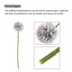 thumbnail image 4 of Cabezas de flores artificiales Uxcell de seda crisantemo hortensia gris 10 piezas, 4 of 6