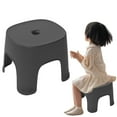thumbnail image 5 of Black Step Stool, 8.1x7.7x6.3 Inch Small Foot Stool with Non- Base, Compact Multi-Purpose Stool for Bathroom, Kitchen & Living Room, Lightweight Yet Sturdy Portable Step Stool, 5 of 6