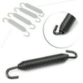 thumbnail image 2 of ZSWAL Motorcycle 4PCS Universal Street Bikes Dirt Bike Long Stainless Exhaust Pipe Muffler Springs Hook Swivel, Black For Car Truck SUV Universal, 2 of 6