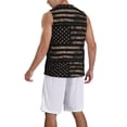 thumbnail image 5 of Rocae American Flag with Desert Camouflage for Men's Basketball Jersey Lightweight and Breathable Athletic Tank Top,Quick-Drying Sports Jersey XX-Large, 5 of 9